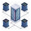 Server Network Server Room Data Network Icon