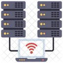 Server Network Server Connection Wireless Network Icon