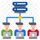 Server Worker Work From Home Icon
