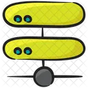 Database Network Distributed Database Data Sharing Icon