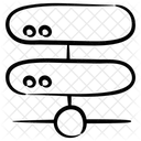 Database Network Distributed Database Data Sharing Icon