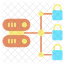 Idatabase Locks Server Network Security Database Network Security Icon