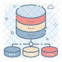 Datenserver Netzwerk SQL Datenbank Symbol