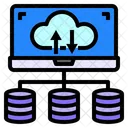 Cloud Computer Datenbank Symbol