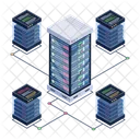 Servernetzwerk Serverraum Datennetzwerk Icon