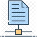 Server Paper Hosting Document Icon