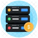 Server Cash Server Payment Financial Storage Icon