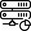 Server Speicherplatz Graph Symbol