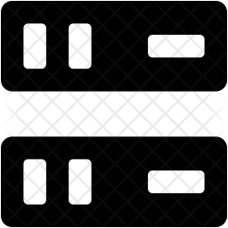 Server Rack Icon - Download in Glyph Style