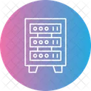 Server Rack Data Database Icon