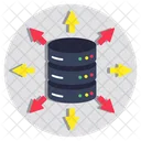 Server Rack Dataserver Database Directions Icon