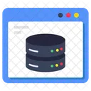 Server Rack Dataserver Online Database Icon