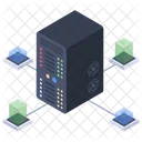 Server Room Data Center Database Icon