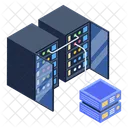 Client Server Connected Servers Server Room Icon