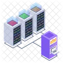 Client Server Connected Server Server Room Icon