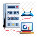 Server Room Data Center Data Server Icon