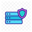 Cyber Sicherheit Kontur Symbol