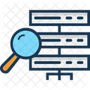 Server Search Magnifying Network Server Icon