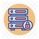 Iencrypted Database Server Security Server Protection Icon