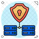 Server Security Database Security Data Center Security Icon