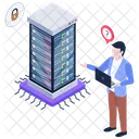 Safe Server Server Room Server Rack Icon