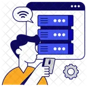 Server Setting Server Configuration Server Development Icon