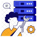 Server Setting Server Configuration Server Development Icon