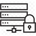 Server Sicherheit Gesperrt Symbol