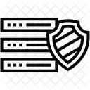 Server Sicherheit Gesperrt Symbol