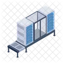 Rechenzentrum Datenhosting Datenserver Symbol