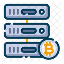 Bitcoin Kryptowahrung Elektronisches Bargeld Icon