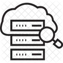 Serversuche Vergrossern Netzwerkserver Symbol