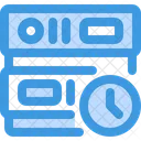 Time Clock Server Time Database Time Icon