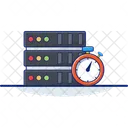 Server Time Clock Database Icon