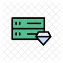 Server Database Diamond Icon