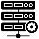 Datenserver Einstellungen Daten Racks Rechenzentrum Symbol