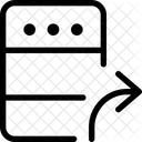 Serverweiterleitung Datenweiterleitung Datenubertragung Symbol