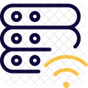 Server Wireless Wifi Server Wireless Database Icon