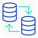 I Server Zu Server Server Zu Server Datenbank Zu Datenbank Symbol