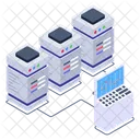 Serverstatistiken Serveranalysen Serverdiagramm Icon