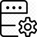 Servereinstellungen Datenbankeinstellungen Serverkonfiguration Symbol