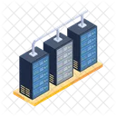 Rechenzentrum Datenhosting Datenserver Symbol