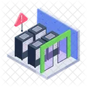 Rechenzentrum Datenhosting Datenserver Symbol