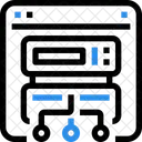 Netzwerk Server Hierarchie Symbol