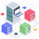 Serverraum Datenbankraum Datenbankhosting Icon