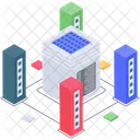 Serverraum Datenbankraum Datenbankhosting Icon