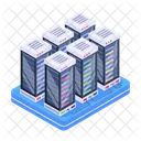 Serverraum Datenbankserver Datenserver Icon