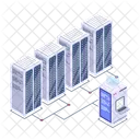 Server Room Database Servers Data Centers Icon
