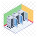 Rechenzentrum Datenhosting Datenserver Symbol