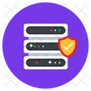 Server Shield Datenserversicherheit Verifizierter Server Symbol